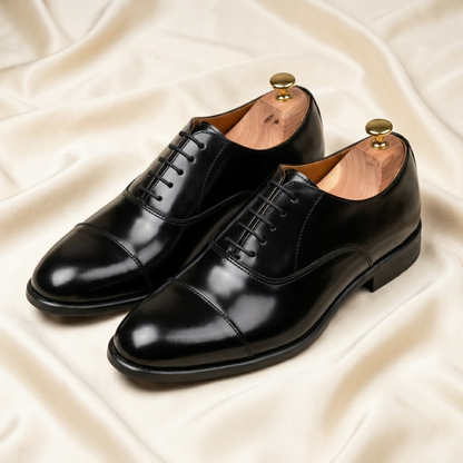 Walkist Premium Leather Oxford Shoes - Black