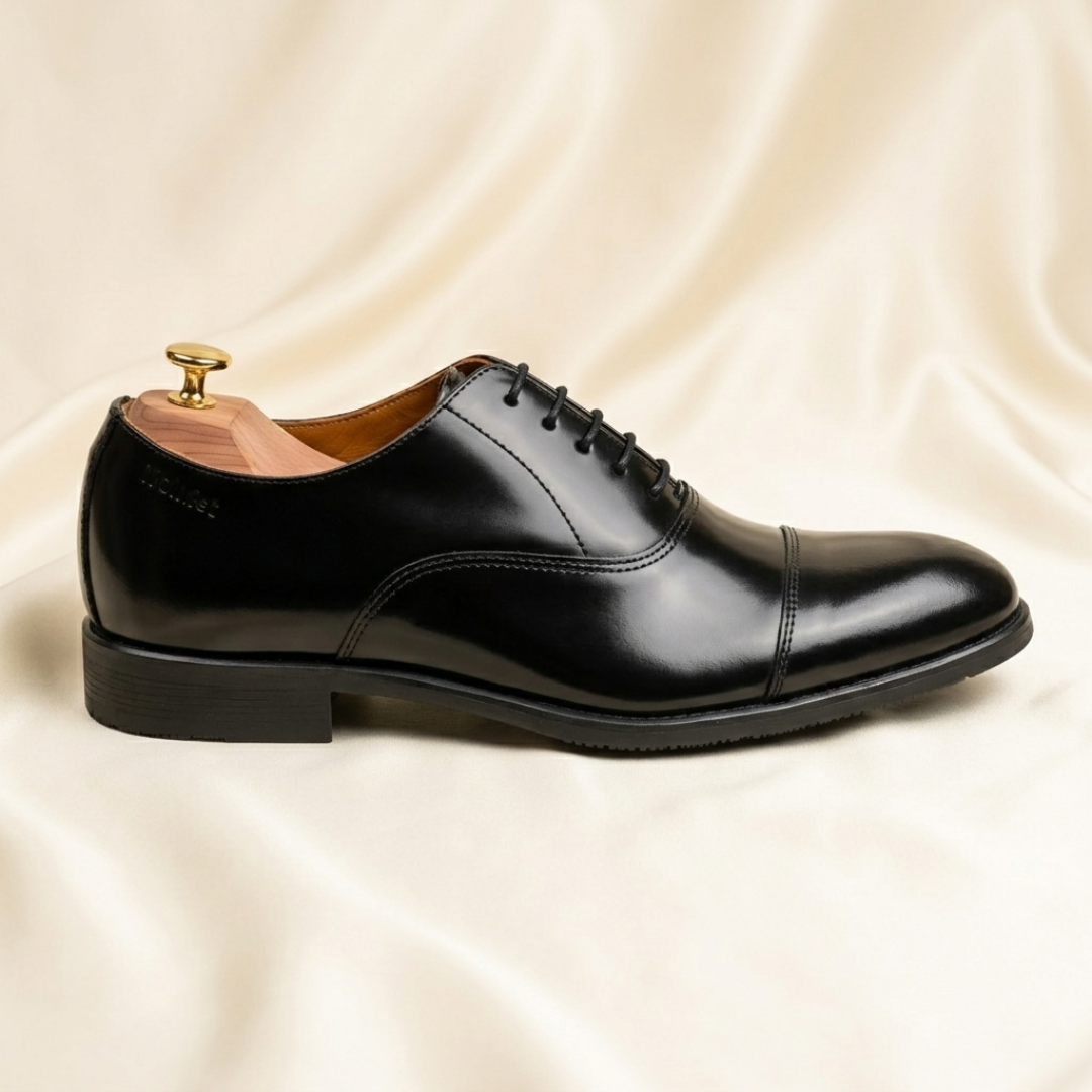 Walkist Premium Leather Oxford Shoes - Black
