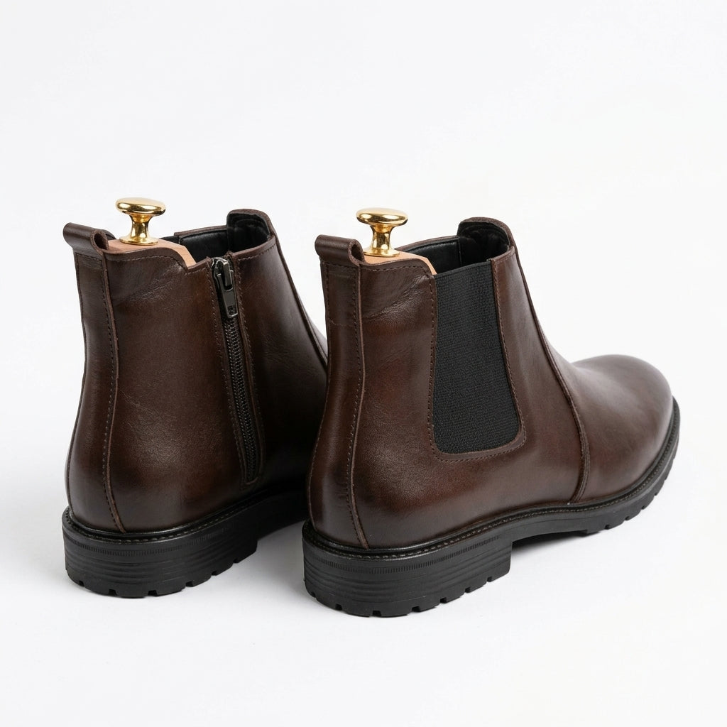 Walkist Trendy Chelsea Boots - Dark Brown