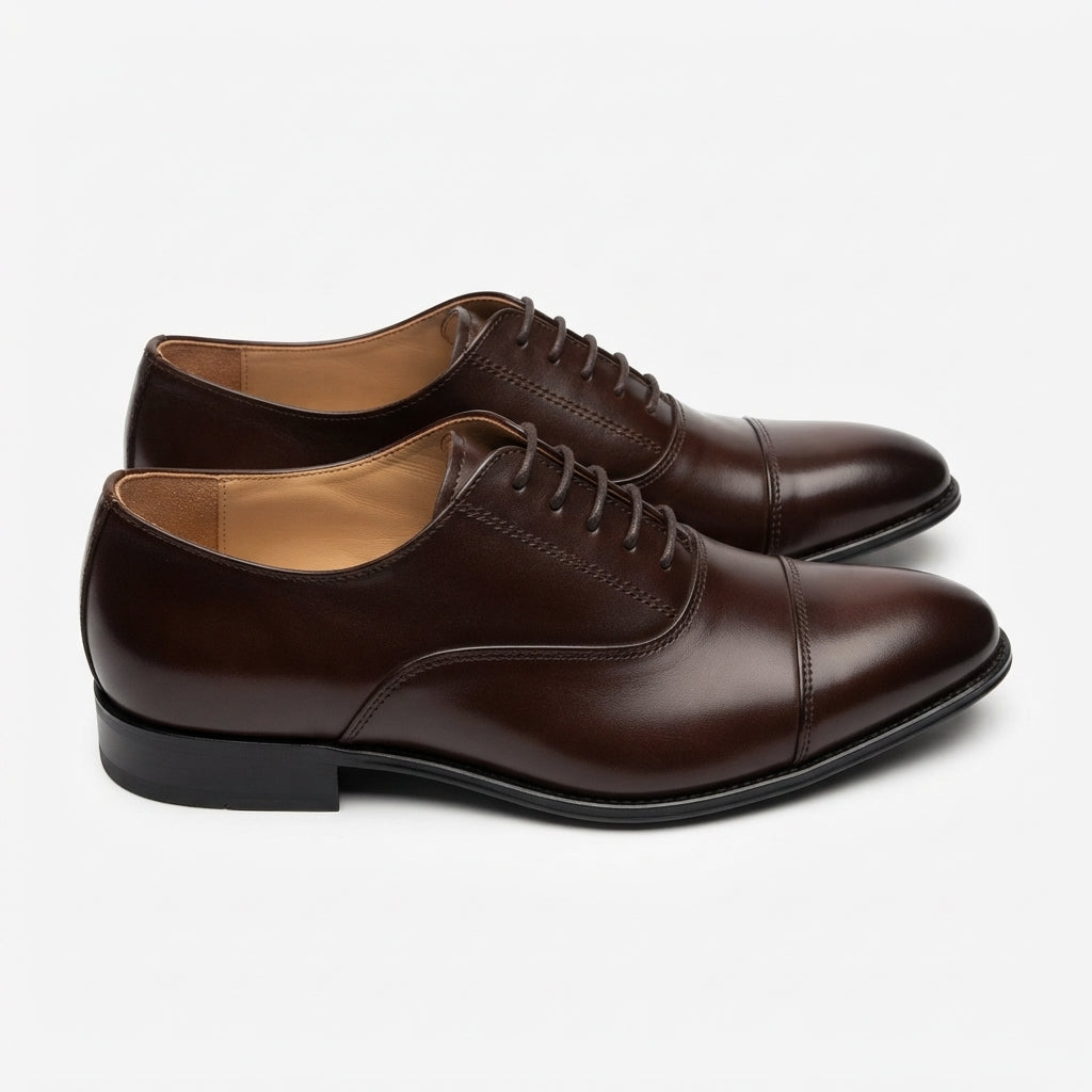 Walkist Original Leather Oxford Shoes - Dark Brown